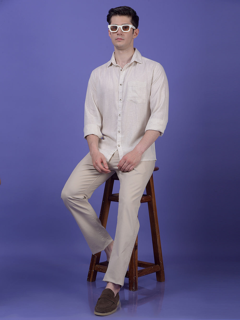 Off White Linen Shirt