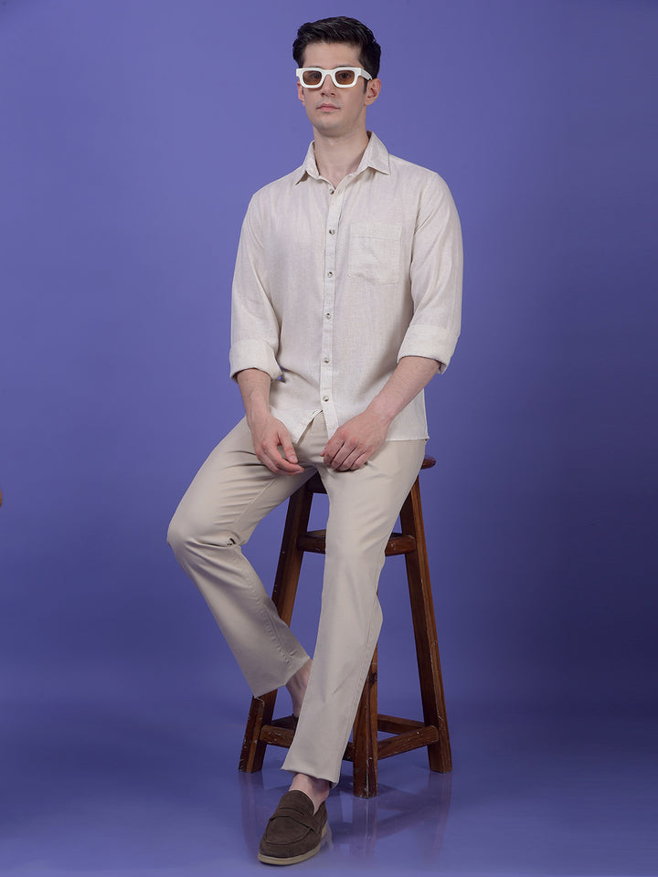 Off White Linen Shirt
