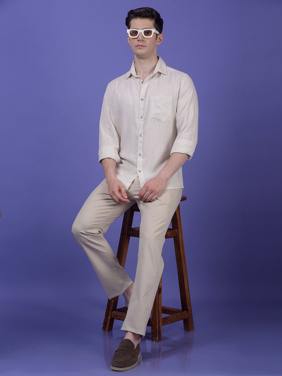 Off White Linen Shirt