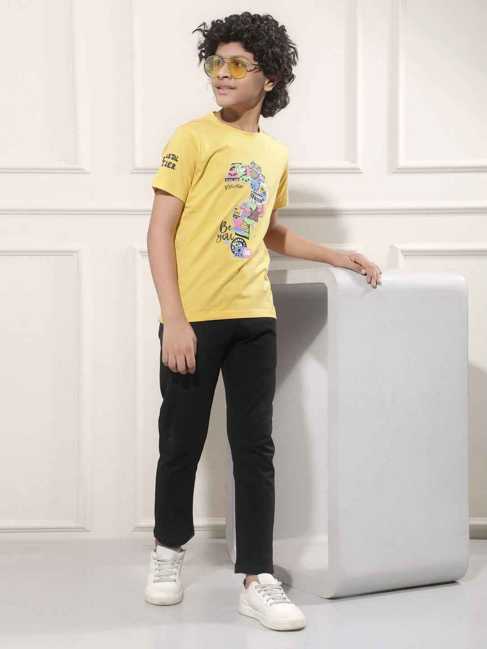 Yellow Graphic Print T-Shirt