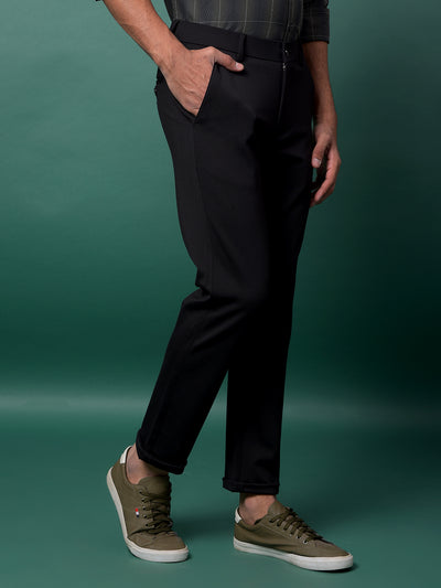 Onyx Black Slim Fit Trousers