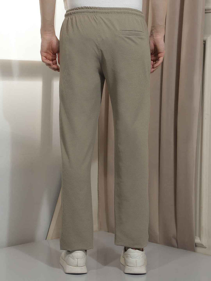 Comfy Beige Athleisure Trackpants