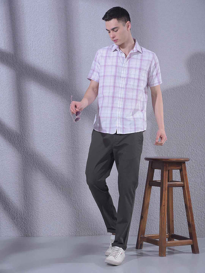 Voilet Checked Shirt