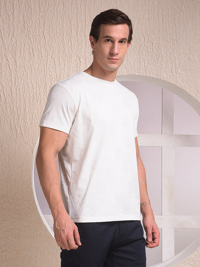 Classic White Jacquard T-Shirt