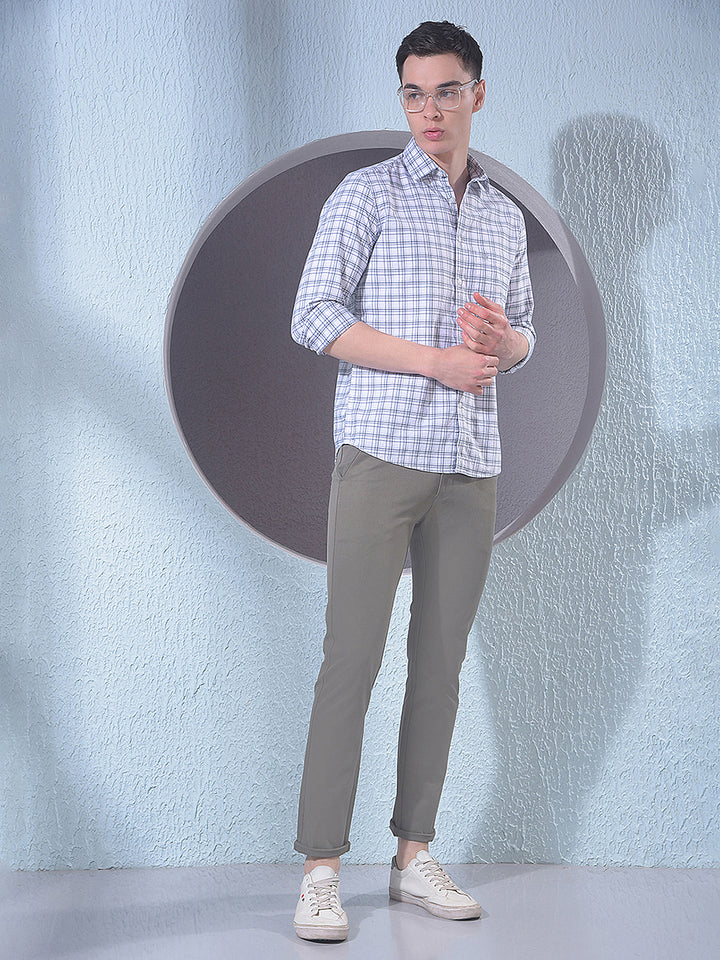 Beige Trousers-Men Trousers-Crimsoune Club