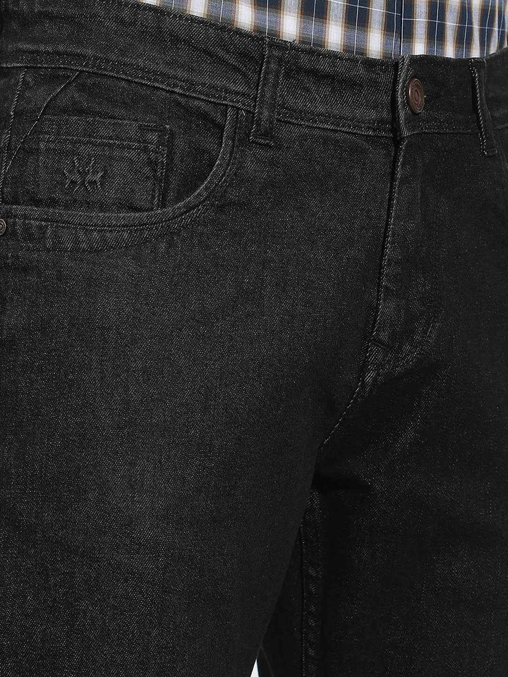 Grey Modern Straight Jeans