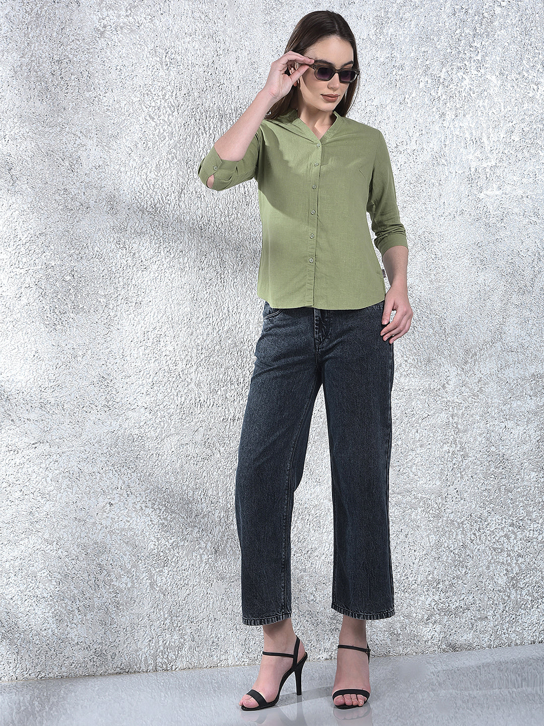 Sage Harmony Mandarin Shirt