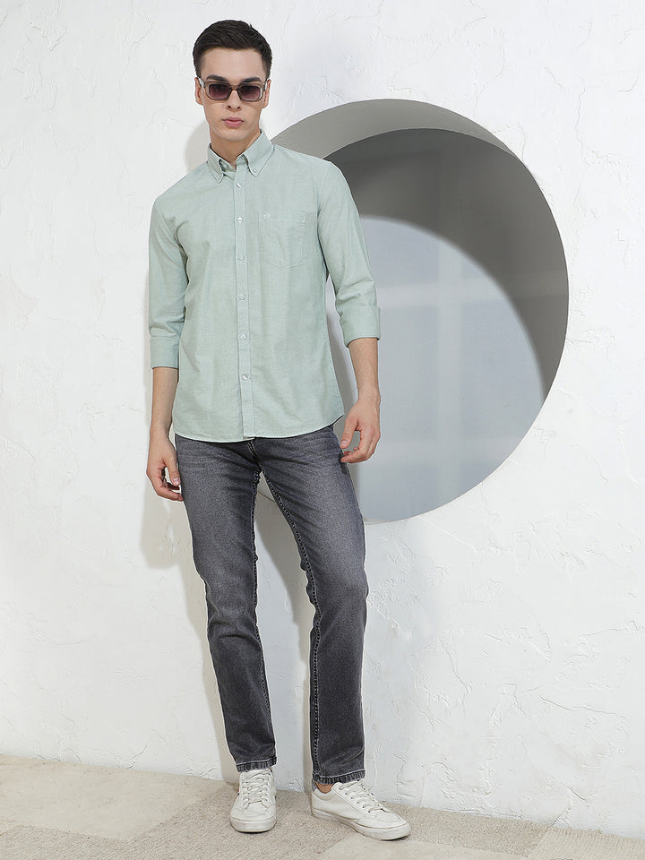 Green 100% Cotton Shirt