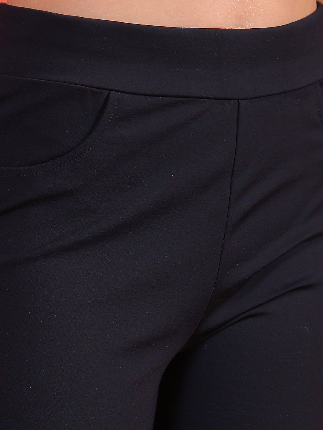 Navy Blue Bootcut Treggings