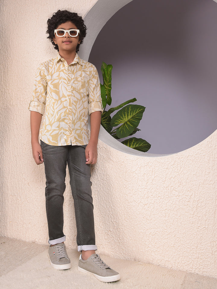 Radiant Dark Wash Olive Jeans