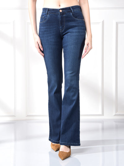 Streamlined Blue Bootcut Jeans