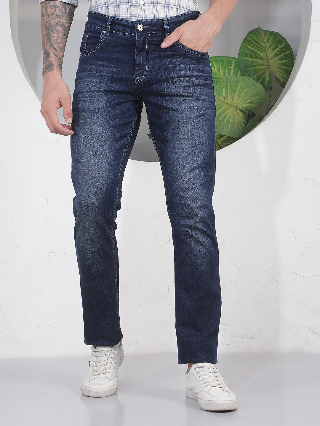 Modern Stonewash Blue Jeans