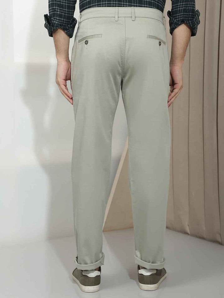 Green Straight Trousers