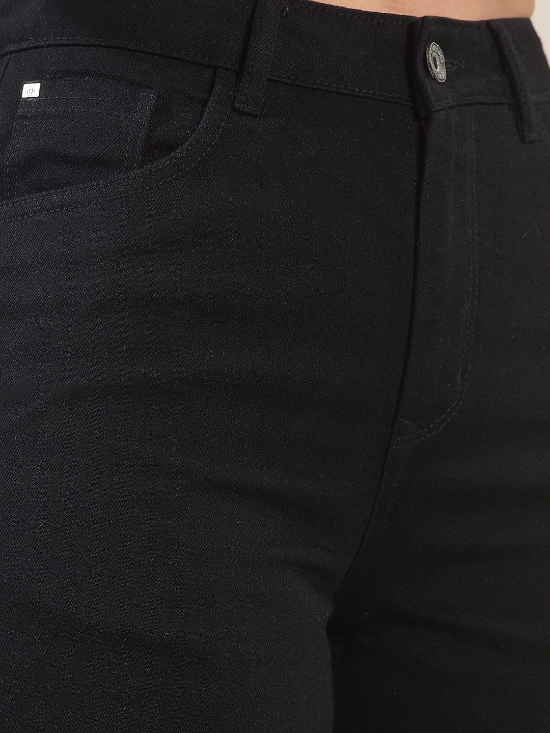 Signature Raven Black Wide-Leg Jeans