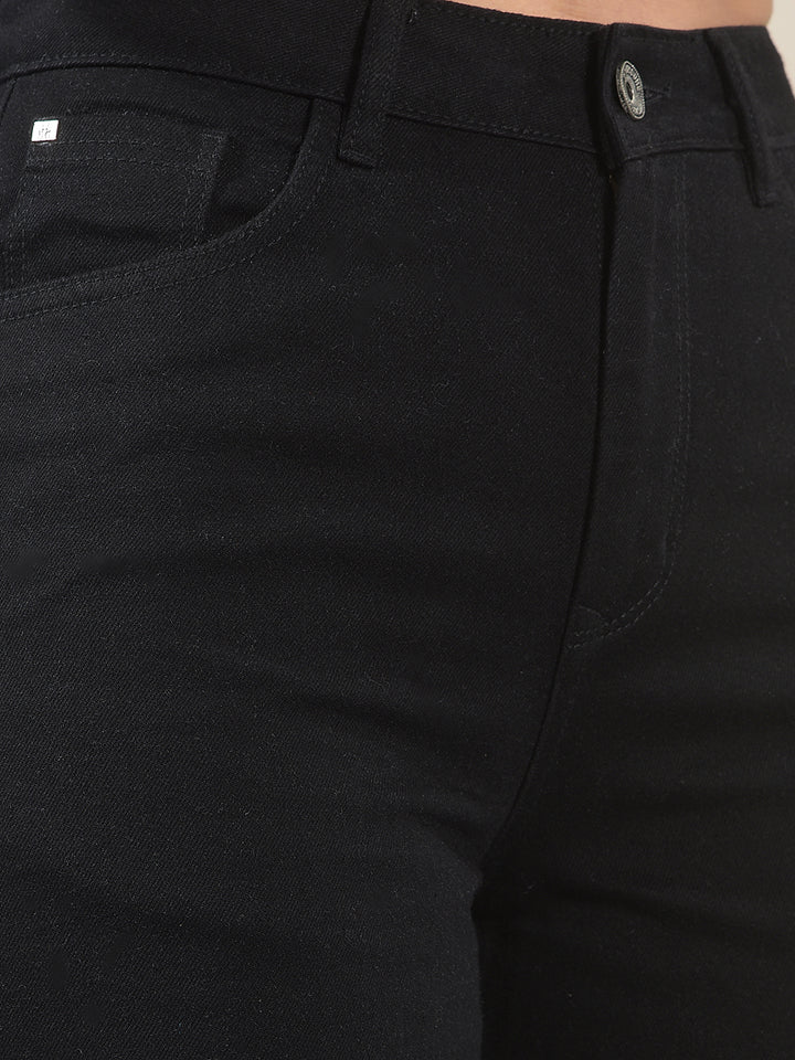 Signature Raven Black Wide-Leg Jeans
