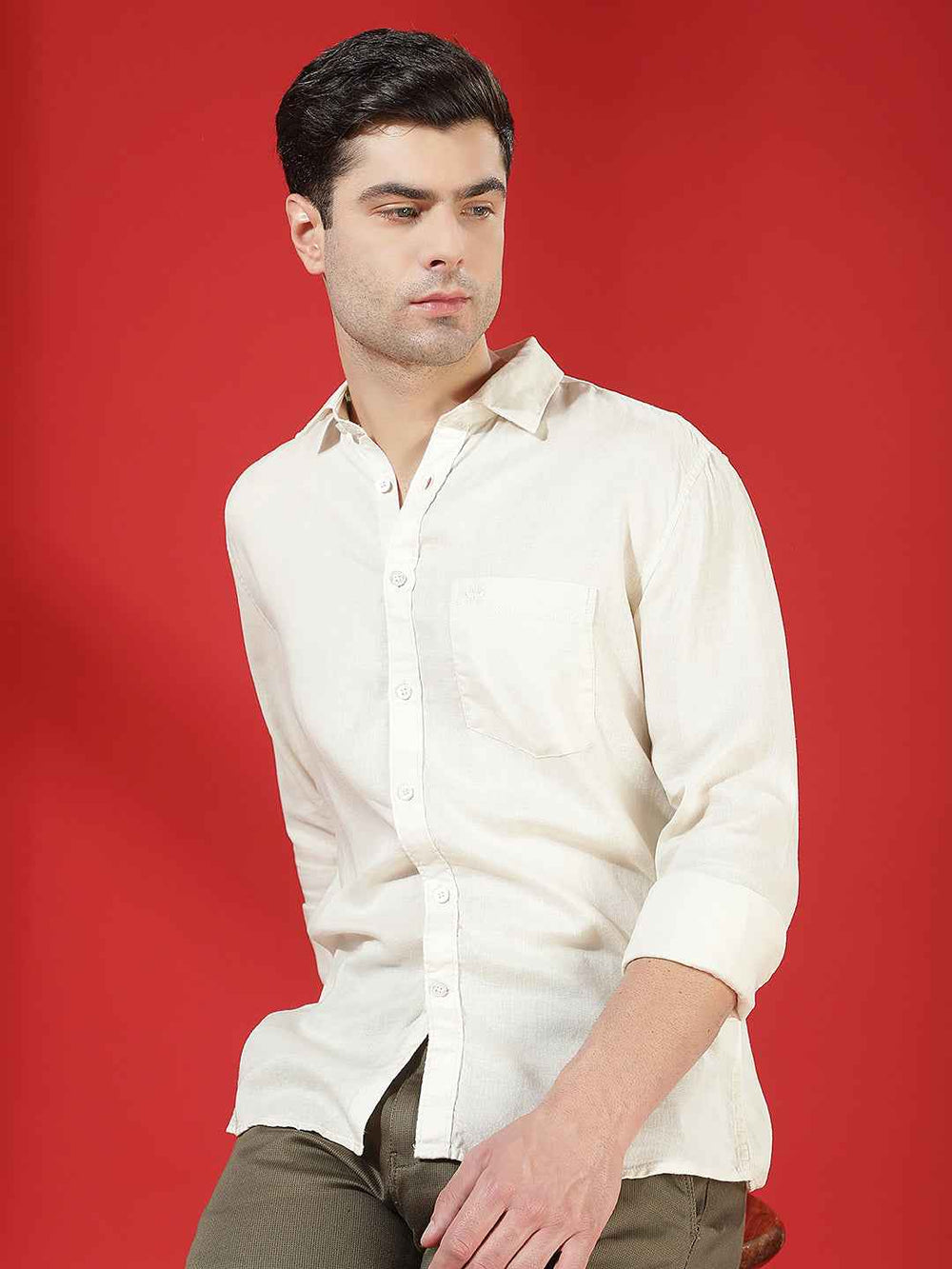 Beige Classic Comfort Shirt
