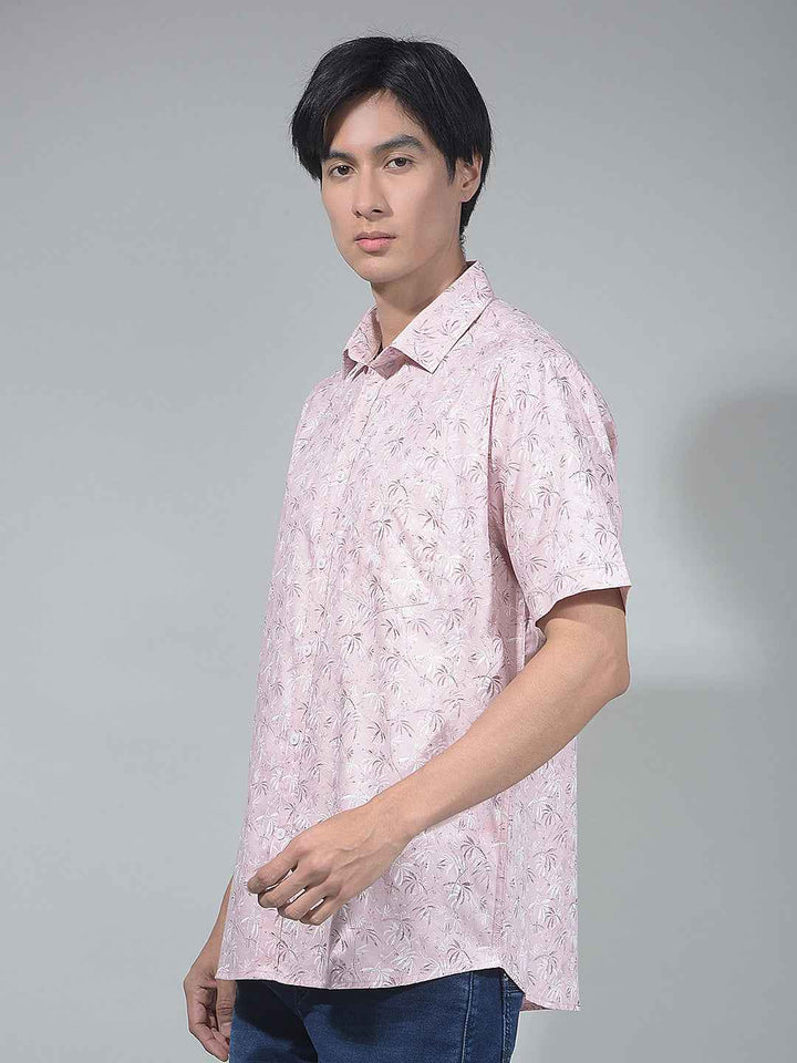 Blue Floral Print Shirt