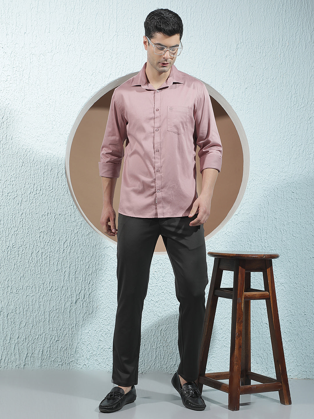Purple Classic Casual Shirt