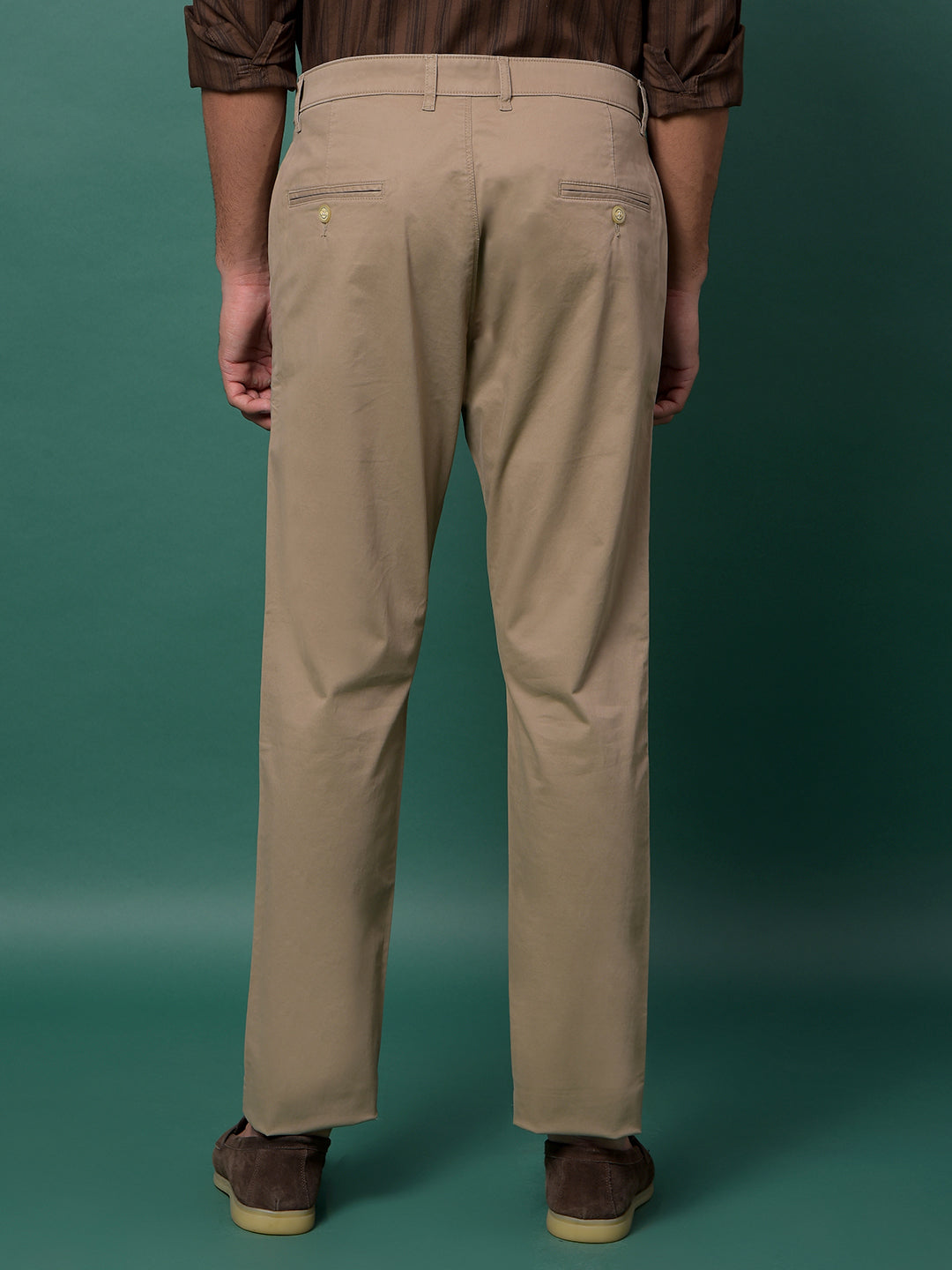 Fashion-Forward Khaki Trousers