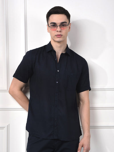 Ocean Blue Linen Essential Shirt