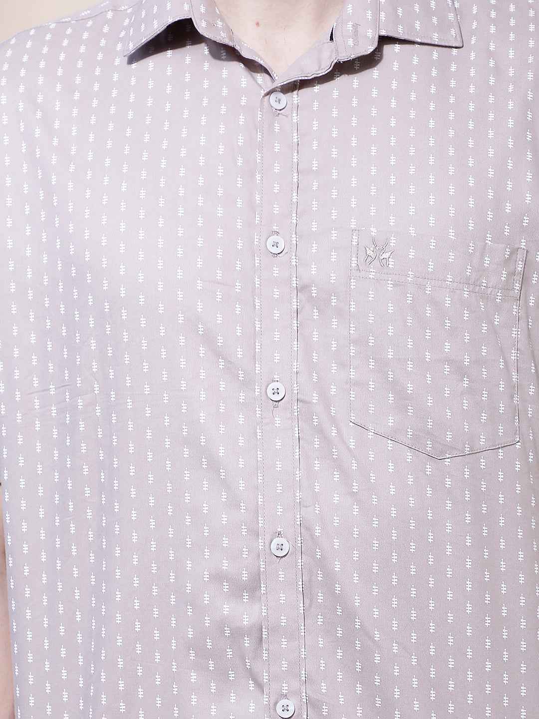 Light Purple Printed Shirt