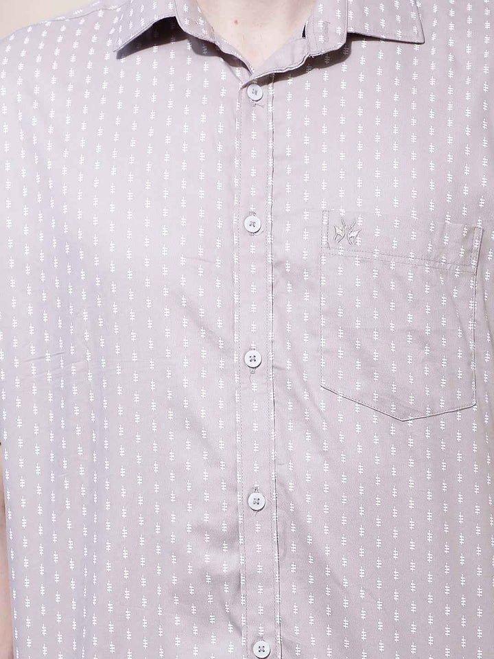 Light Purple Printed Shirt