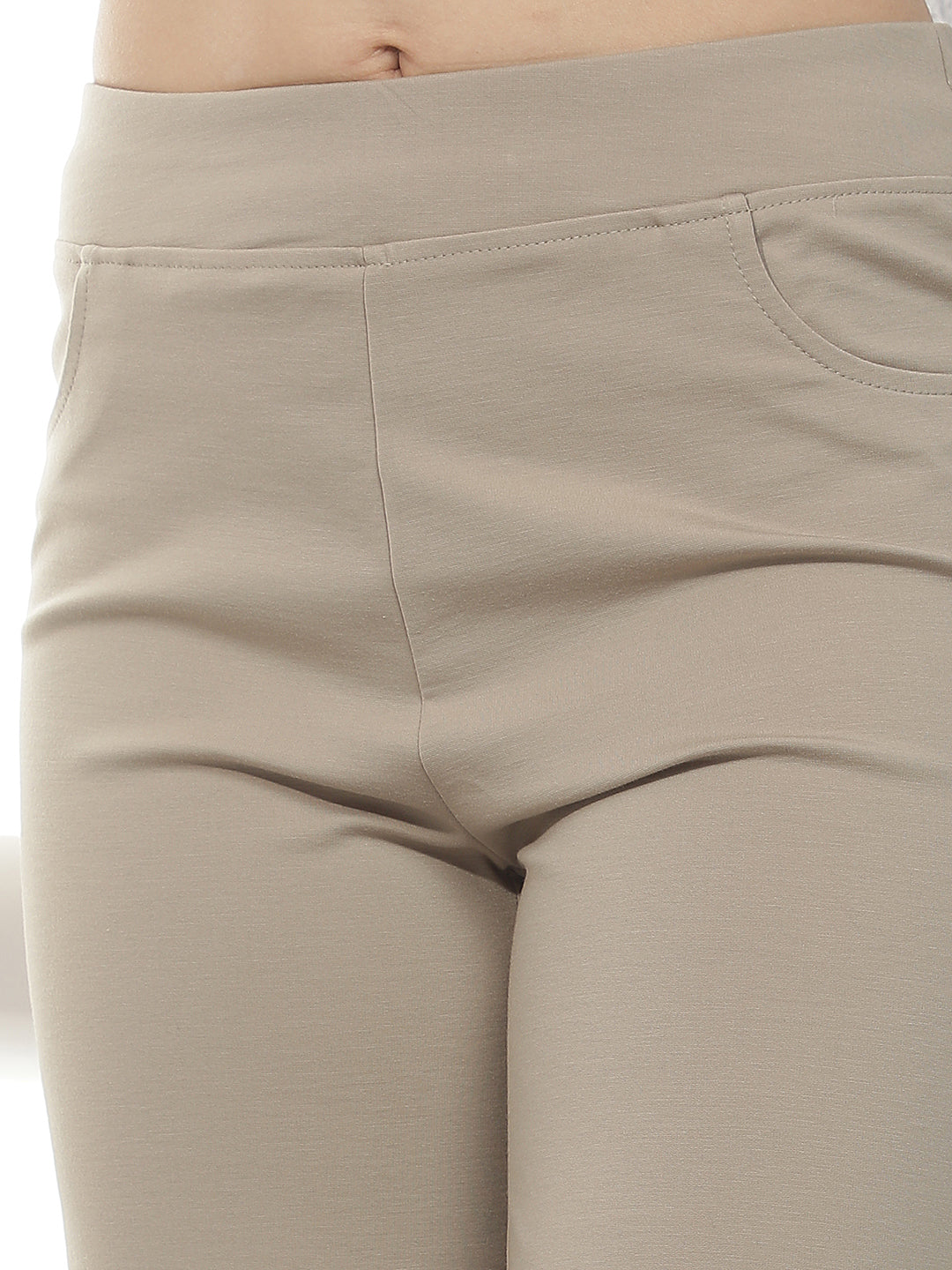 Biscotti Light Beige Treggings