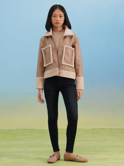 Beige 100% Cotton Jacket