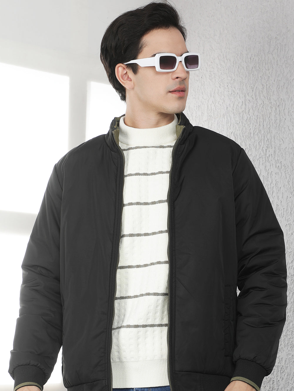Black Padded Reversible Jacket