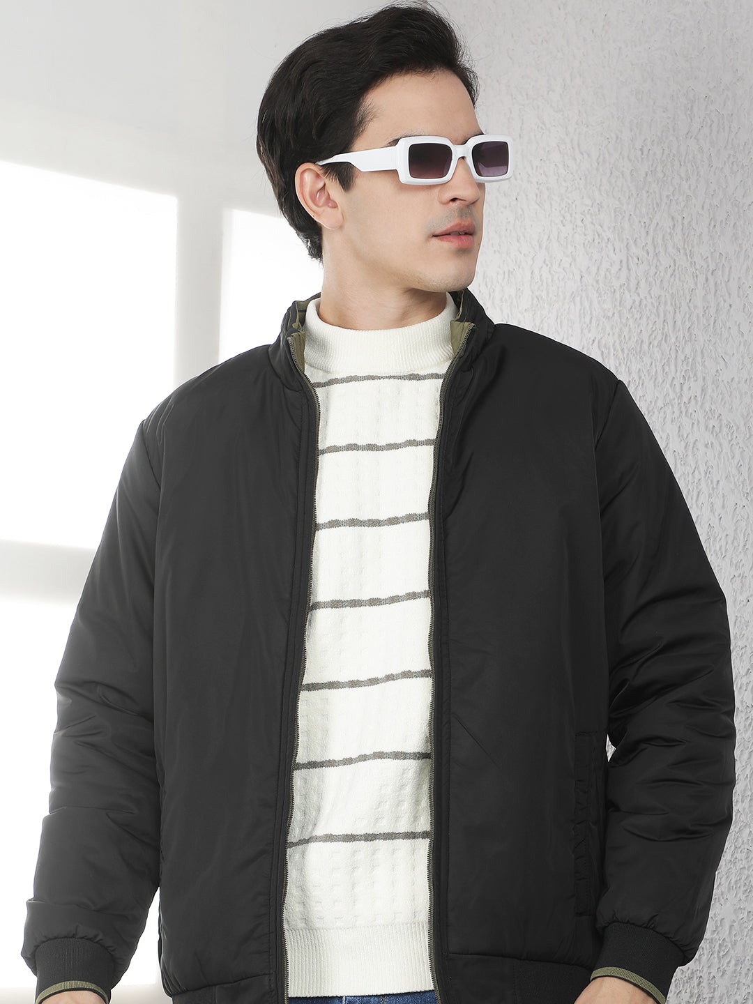 Black Padded Reversible Jacket