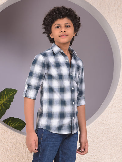 Green Checked 100% Cotton Shirt
