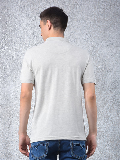 Grey Polo Neck T-Shirt
