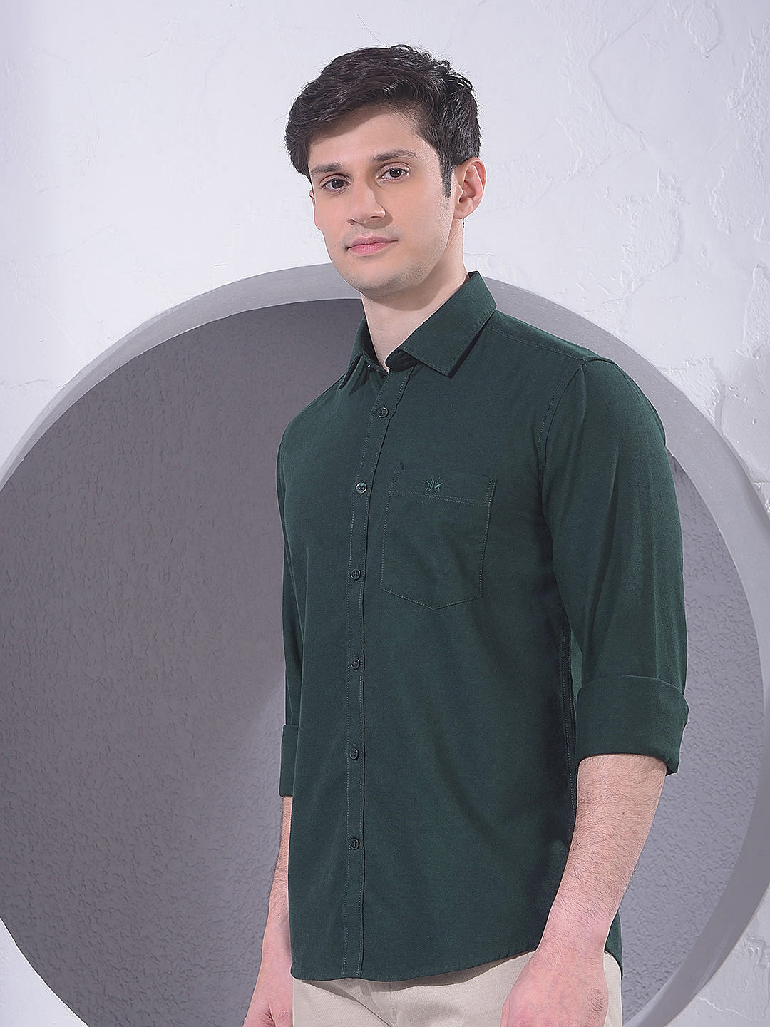 Green 100% Cotton Shirt