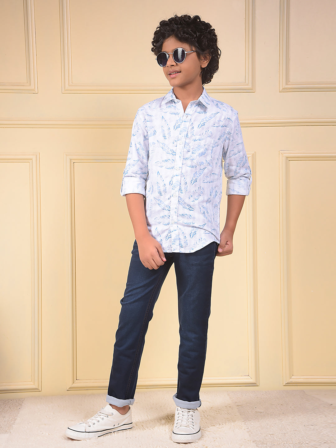 Trendy Slim Fit Navy Blue Jeans