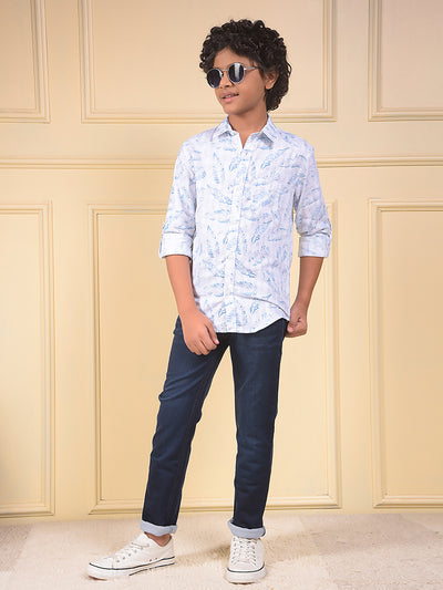 Trendy Slim Fit Navy Blue Jeans