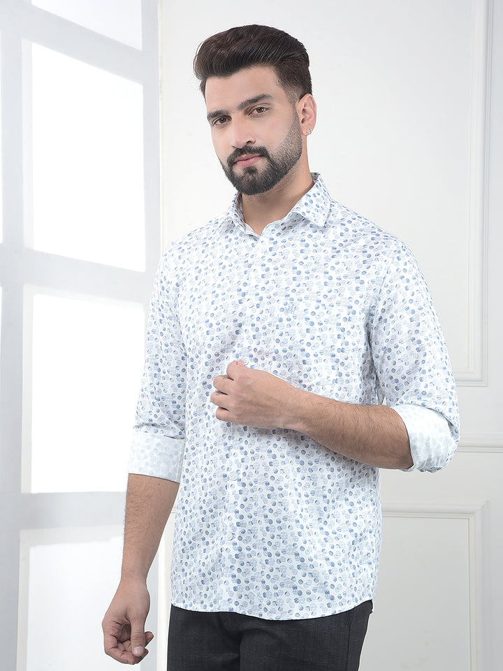 Cirrus Sky Blue Polka Dot Shirt