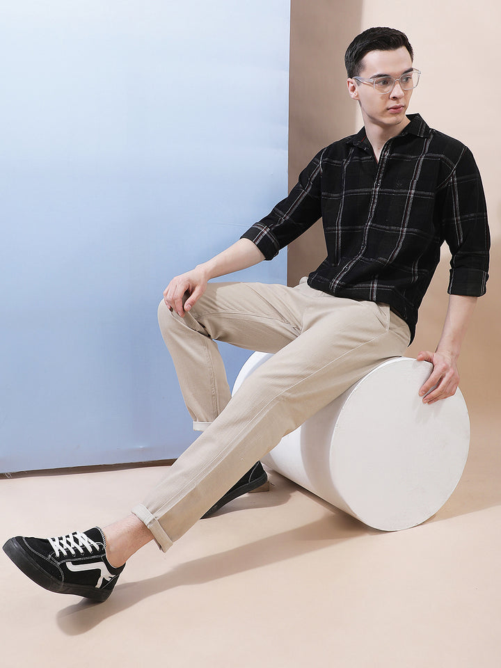 Green Checked Corduroy Shirt
