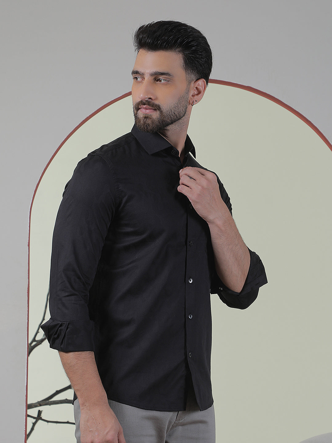 Chic Jet Black Shirt