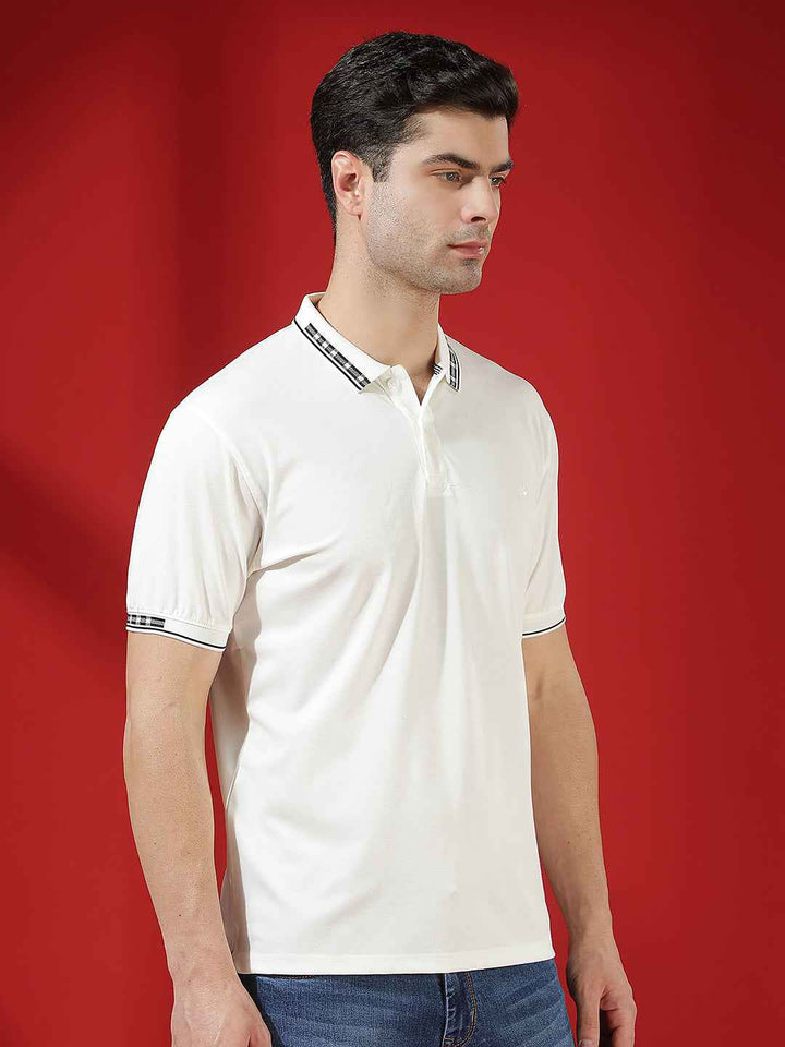 Crisp White Classic Polo T-Shirt
