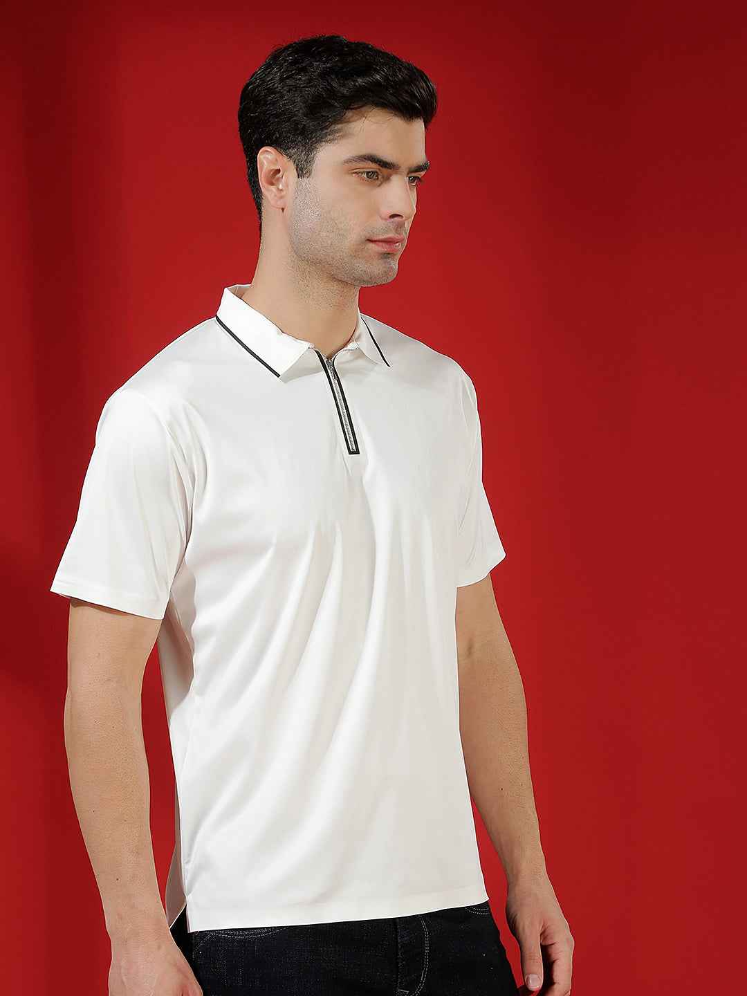 White Essential Polo T-Shirt