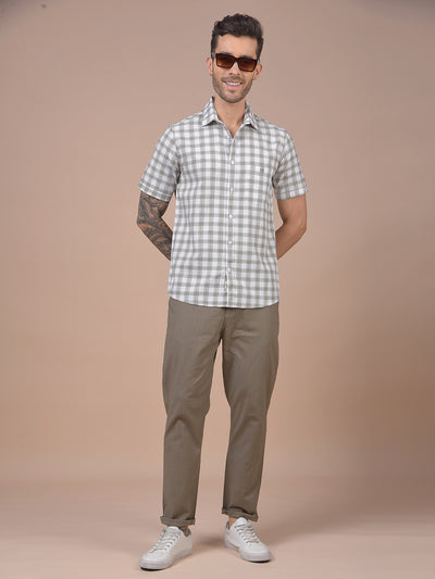 Olive Printed Trousers