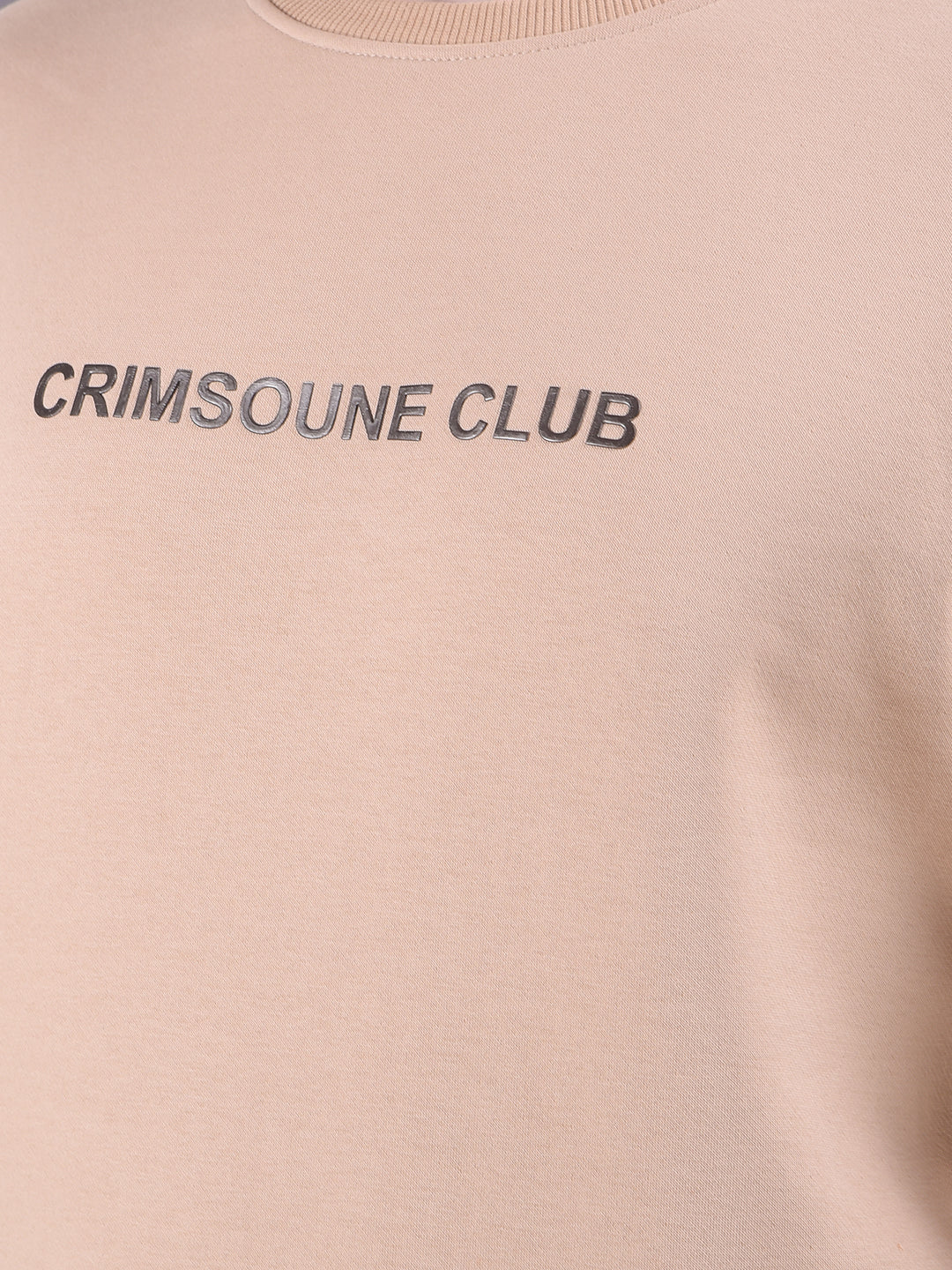 Urban Style Beige Sweatshirt with Brand Logo
