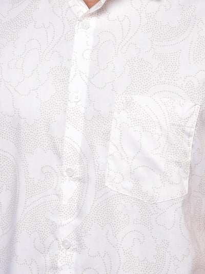 White Printed Shirt
