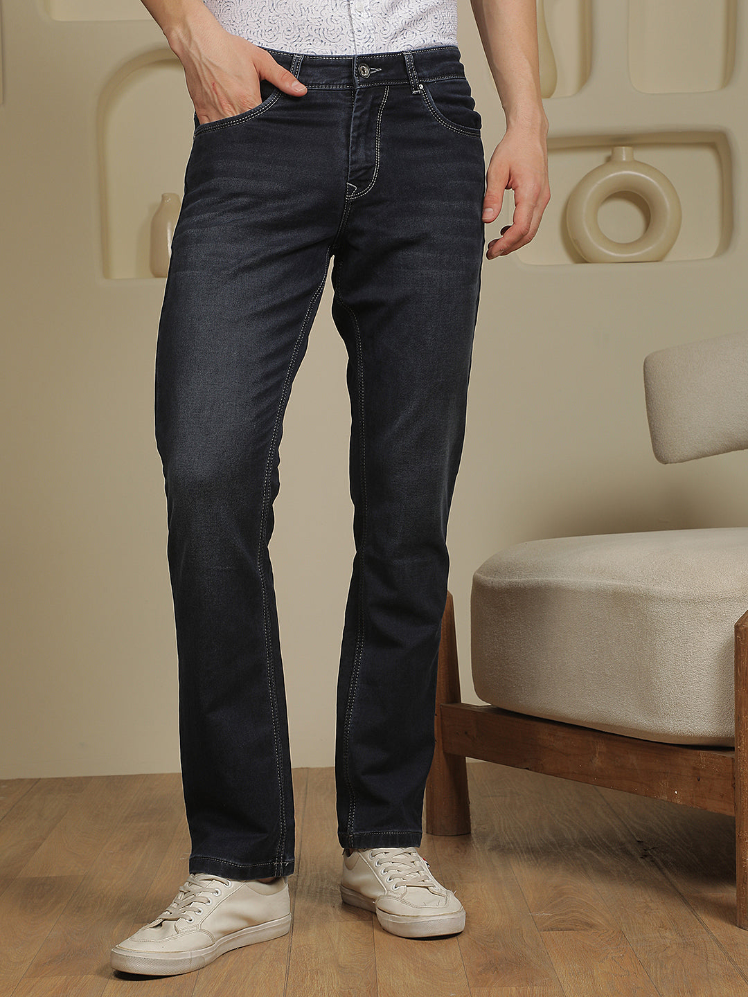 Classic Cobalt Blue Stretchable Jeans