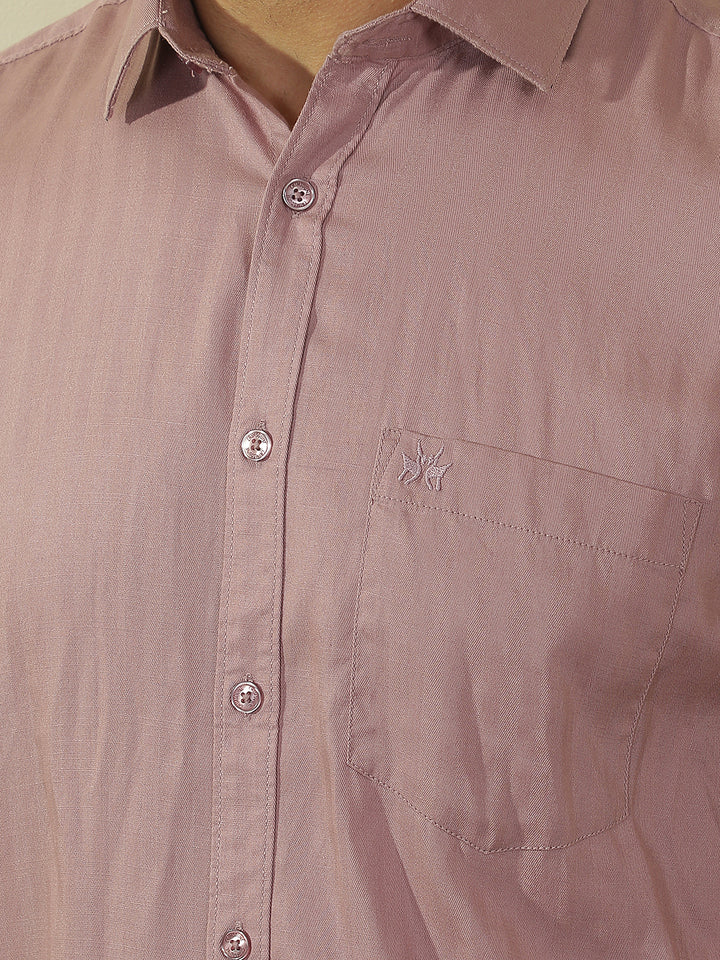 Pink Vertical Stripes Shirt