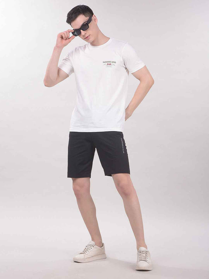 AetheronNoir Stripe Draw Shorts