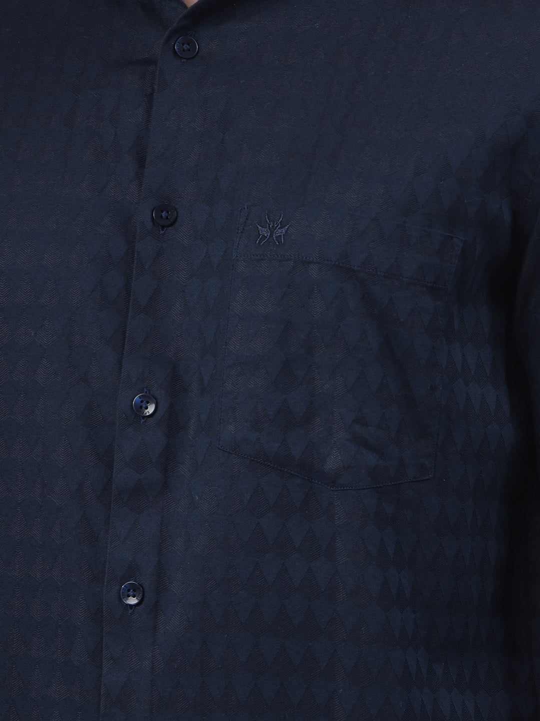 Era Motion Navy Blue Printed Shirt