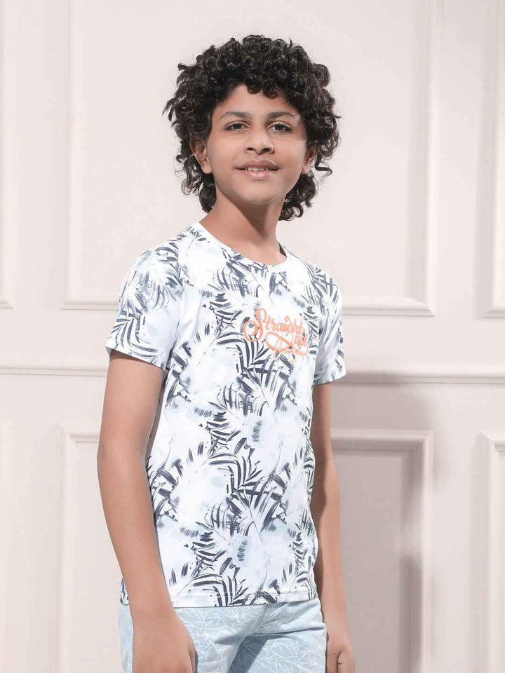Blue Graphic Print T-Shirt