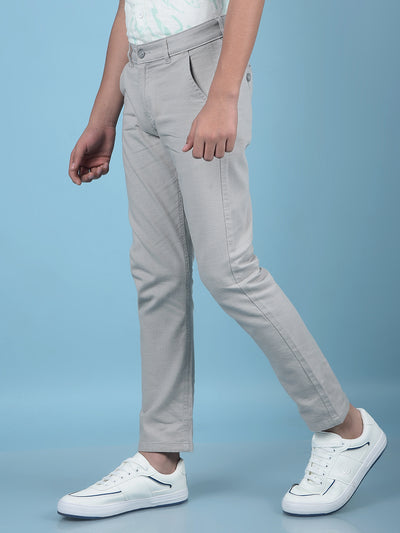 Grey Printed Trousers