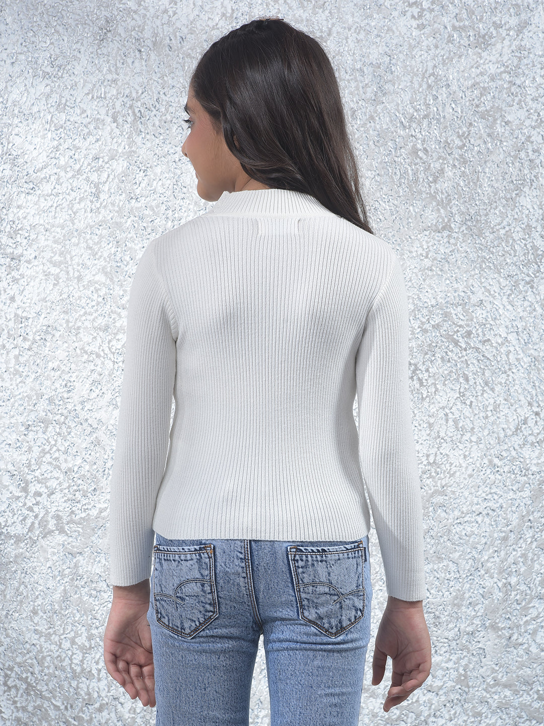 Classic White Knitted Sweater